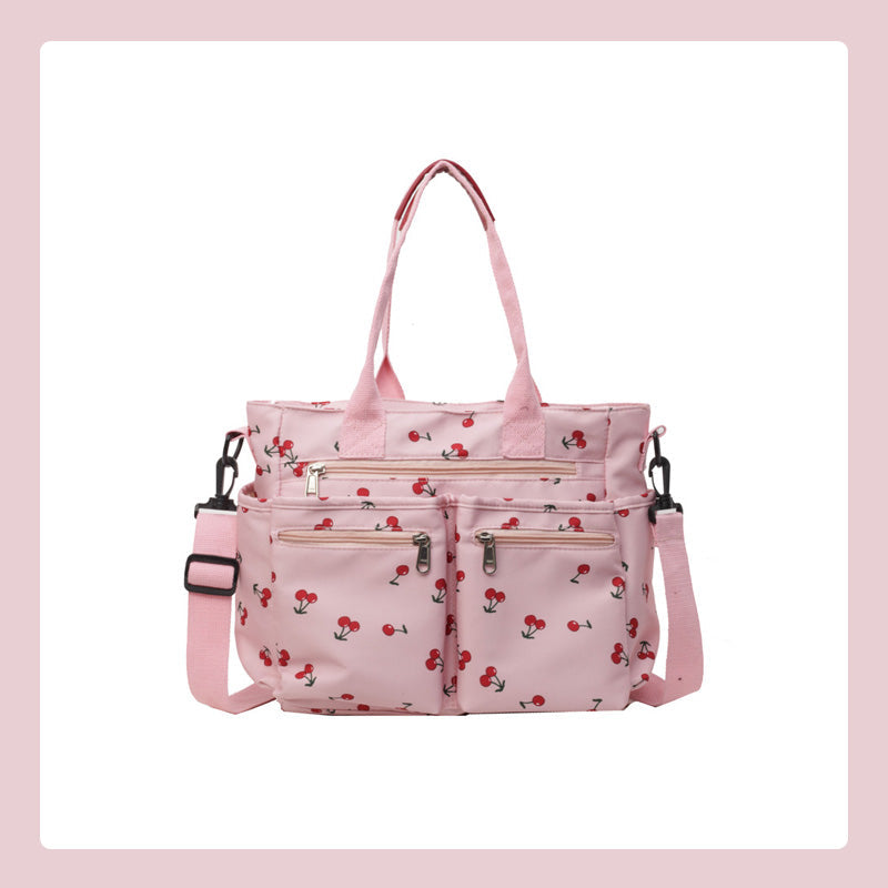 🍒Bolso tote con estampado de cerezas