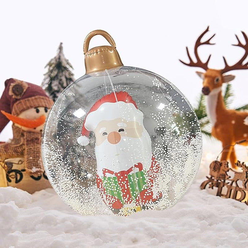 🎄Bolas decorativas inflables de PVC navideñas para exteriores.