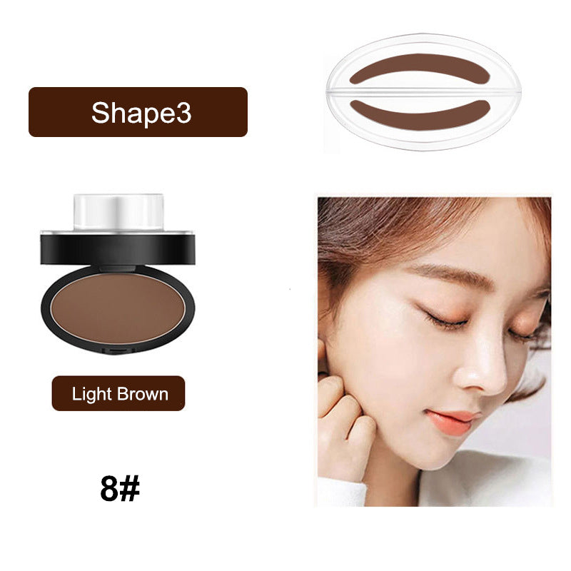 Waterproof EyeBrow Stamp with Brow Brush