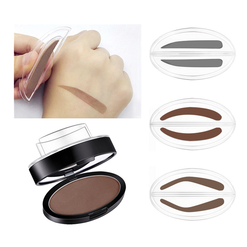 Waterproof EyeBrow Stamp with Brow Brush