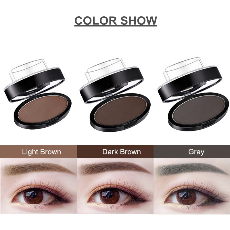 Waterproof EyeBrow Stamp with Brow Brush