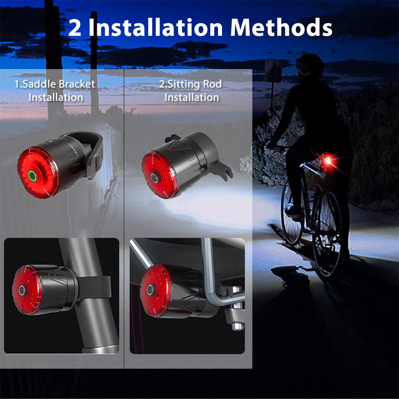 Luz trasera con sensor para bicicletas