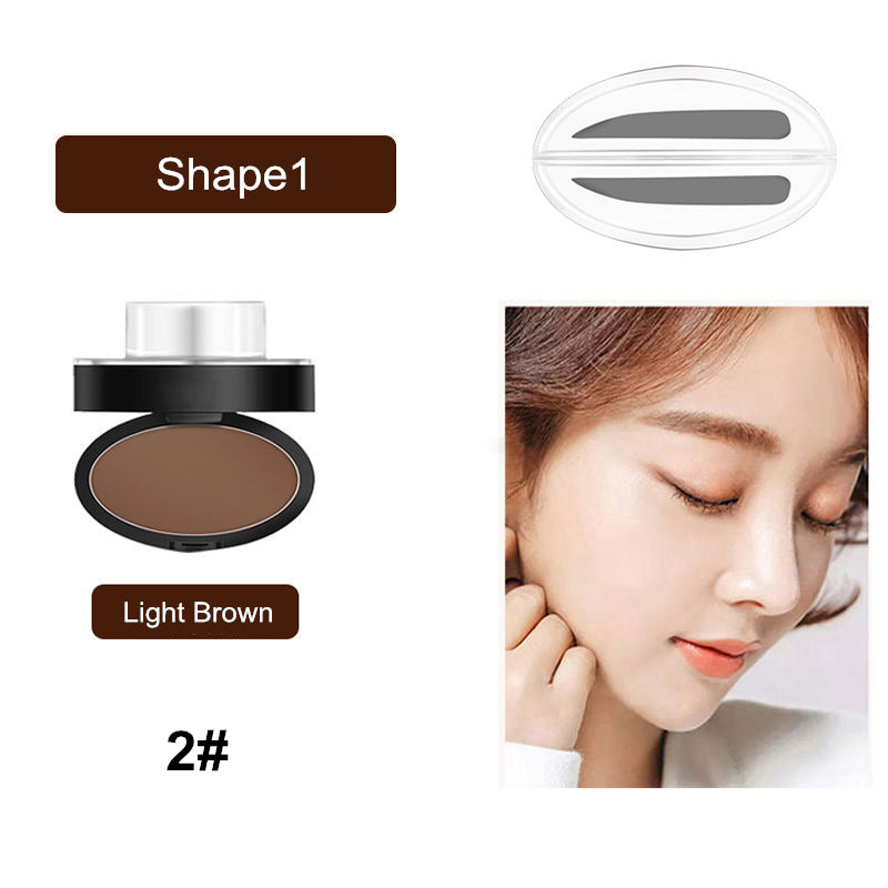 Waterproof EyeBrow Stamp with Brow Brush