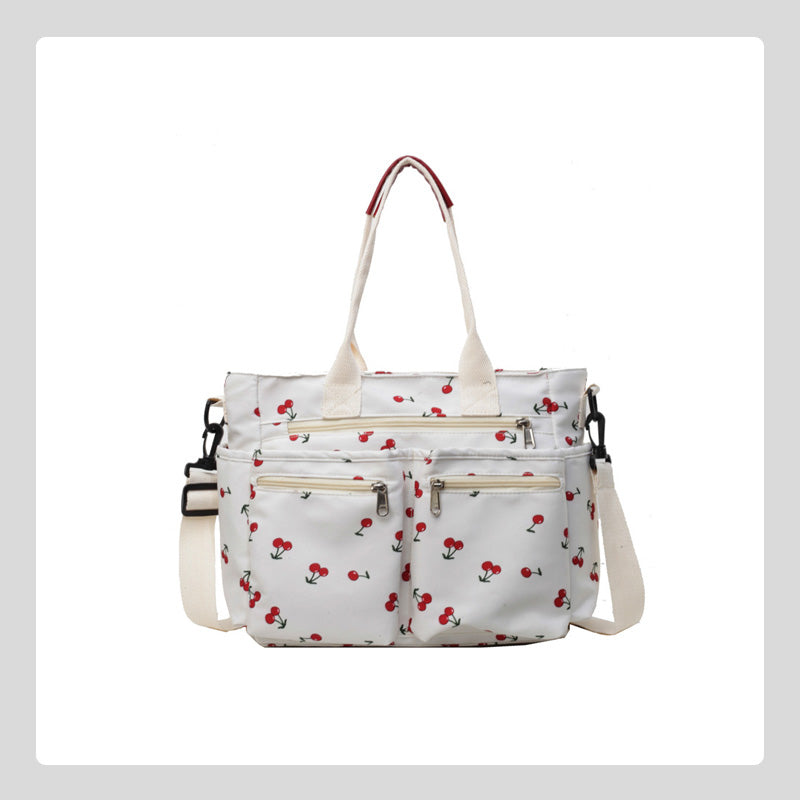 🍒Bolso tote con estampado de cerezas